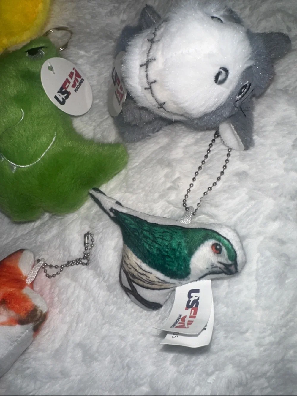 Assorted Plush Keychain Set – Cute Animal or pursechains (Mixed Colors)